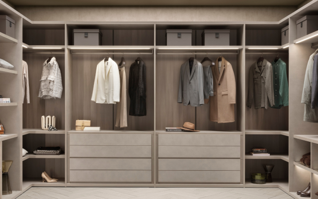 organizzazione cabina armadio
